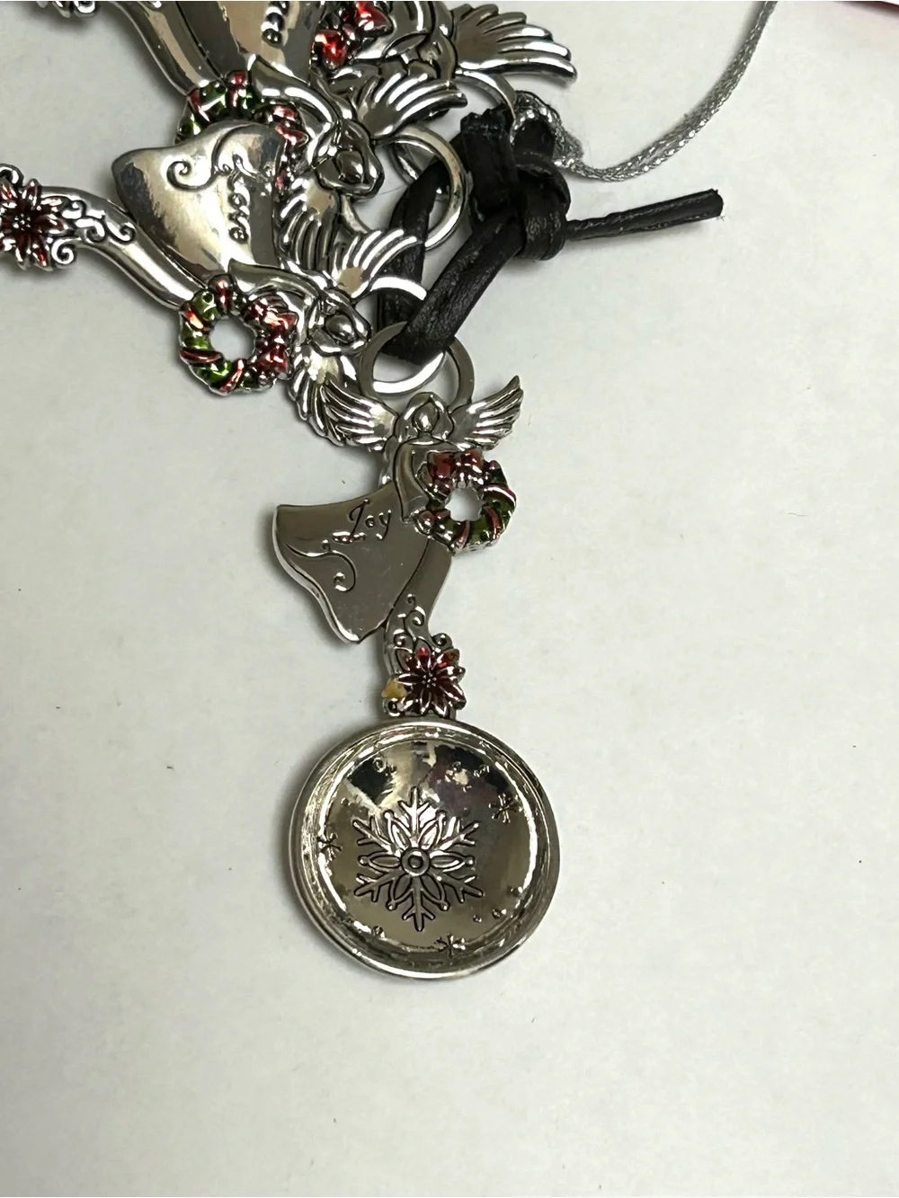 Ganz Measuring Spoon Set 4 Piece Angels with Wreaths Believe Peace Love Joy